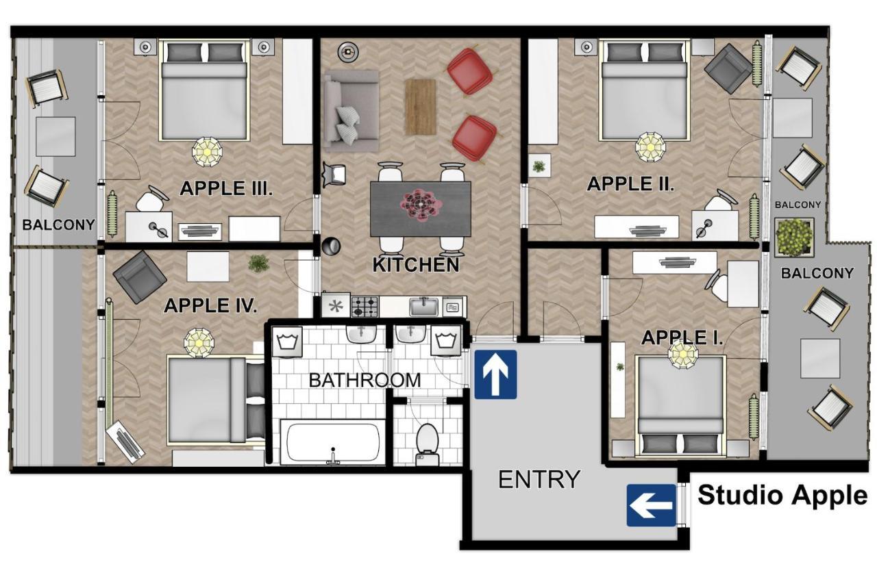 New Town - Apple Apartments Praga Esterno foto