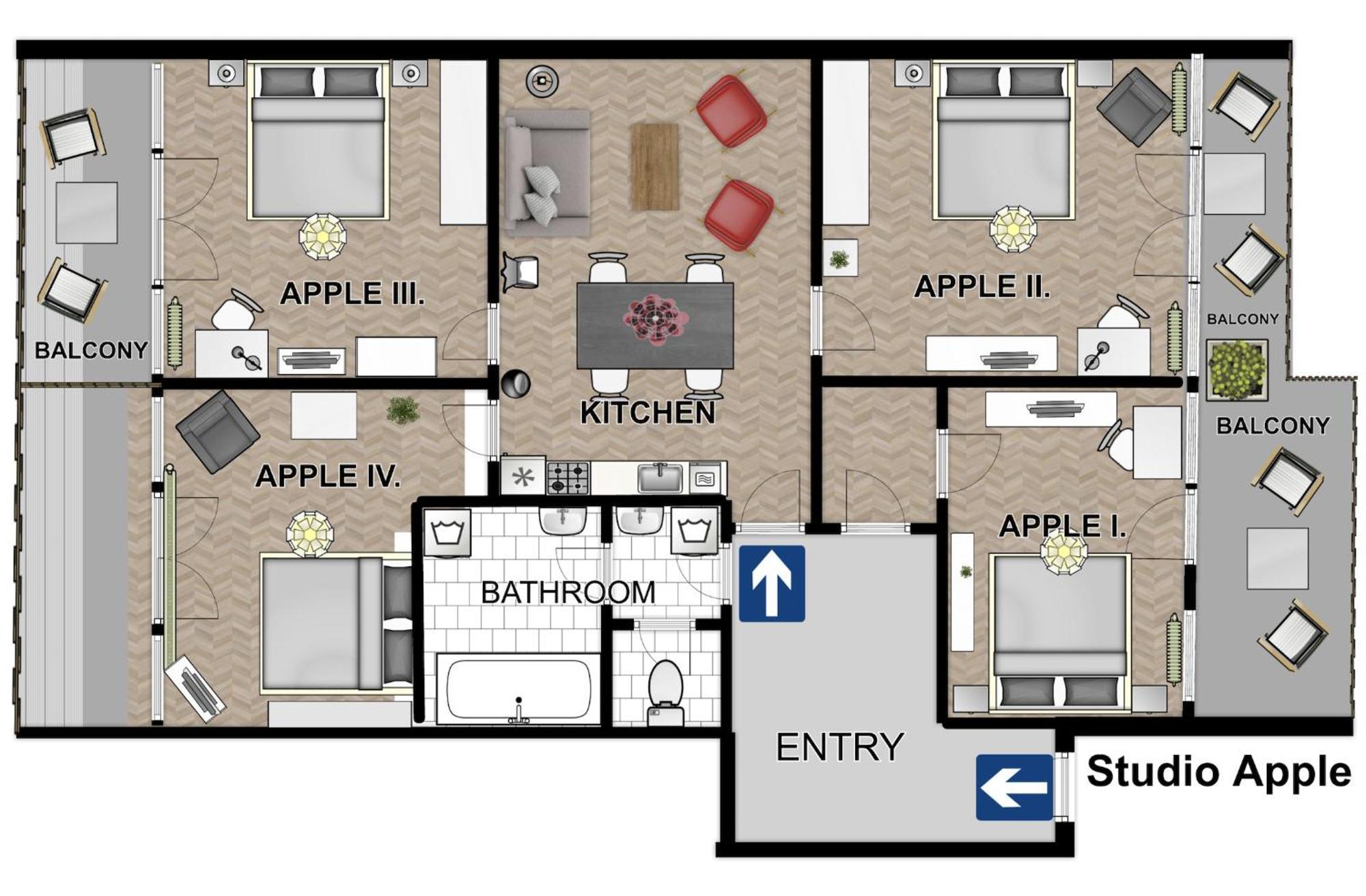 New Town - Apple Apartments Praga Esterno foto